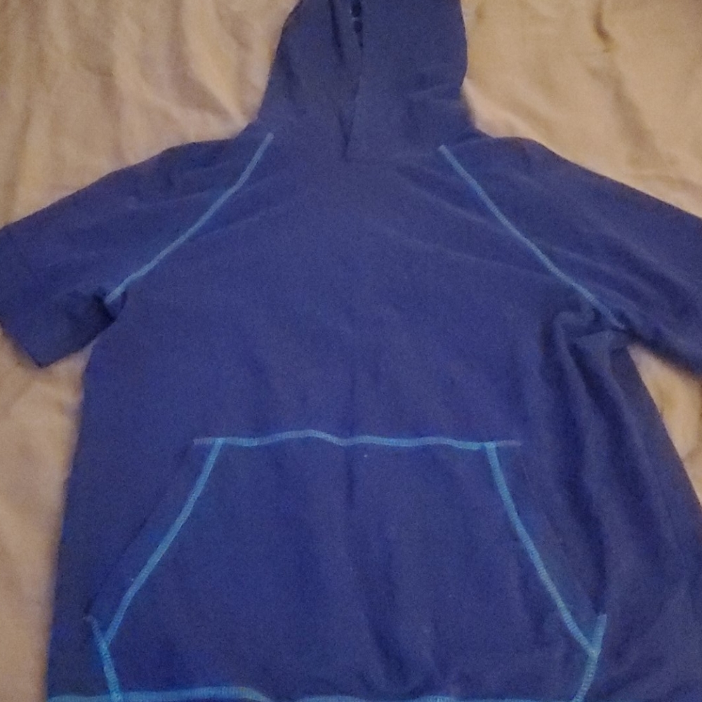 Navy blue pull over jacket